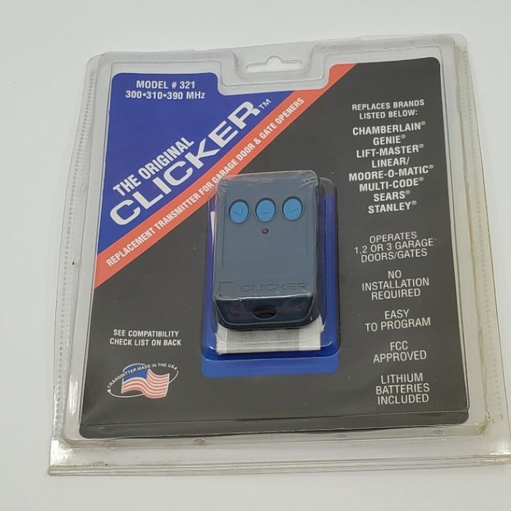 The Original Clicker Replacement Transmitter Garage Door  Gate Opener New